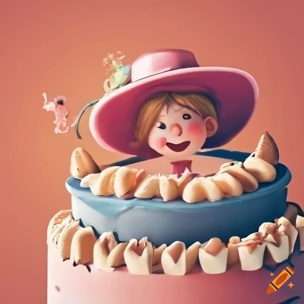 happy family celebrating with a cake