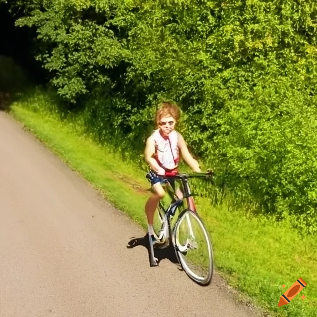 Toad riding a bicycle on a highwire