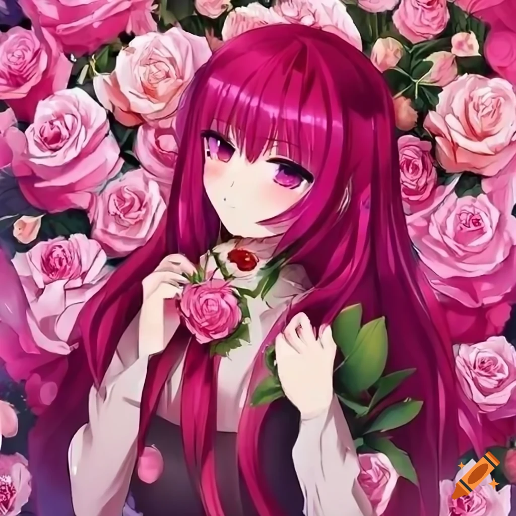 Rose Field in 2023 | Anime Flower Wallpaper