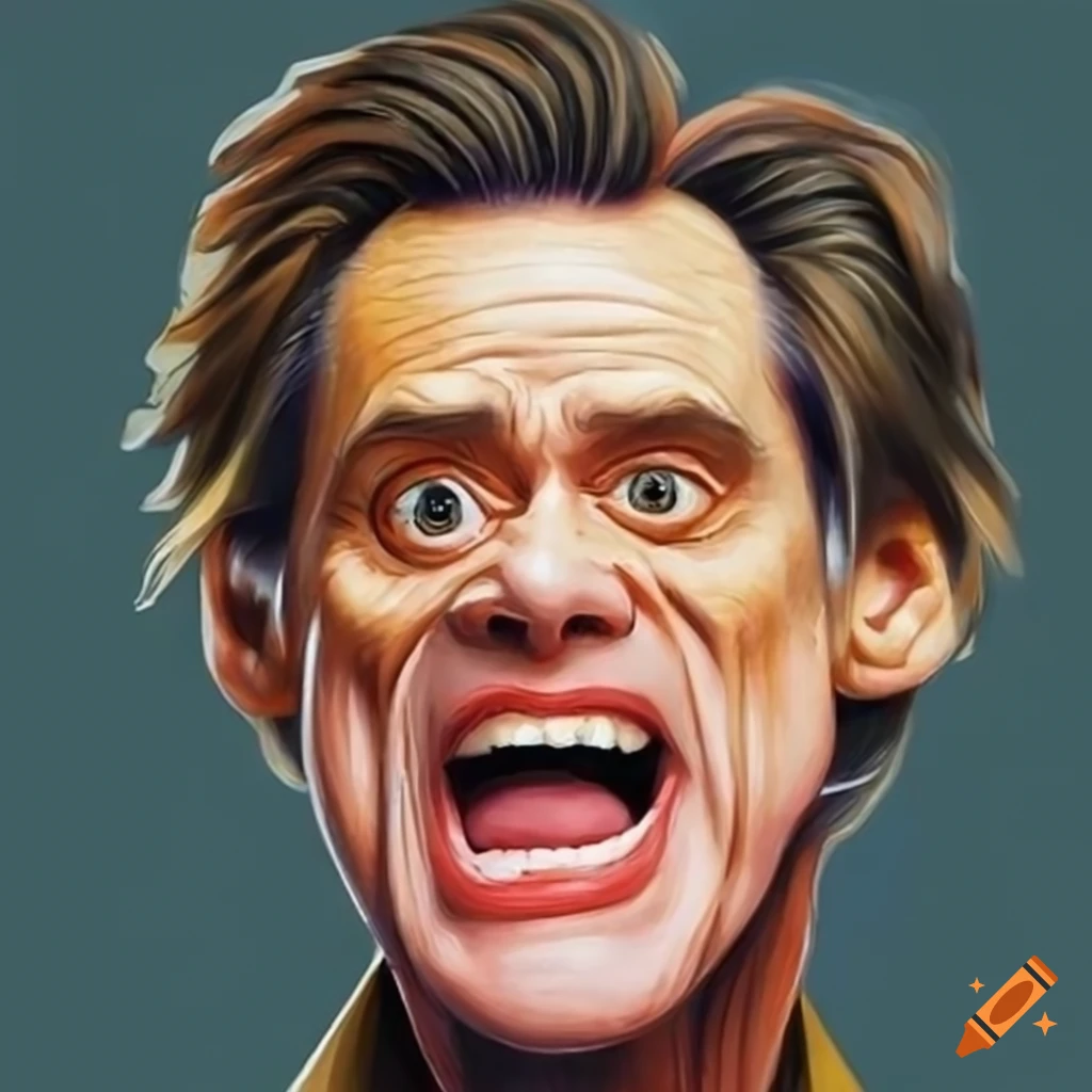 Unique artwork with jim carrey's iconic expressions on Craiyon
