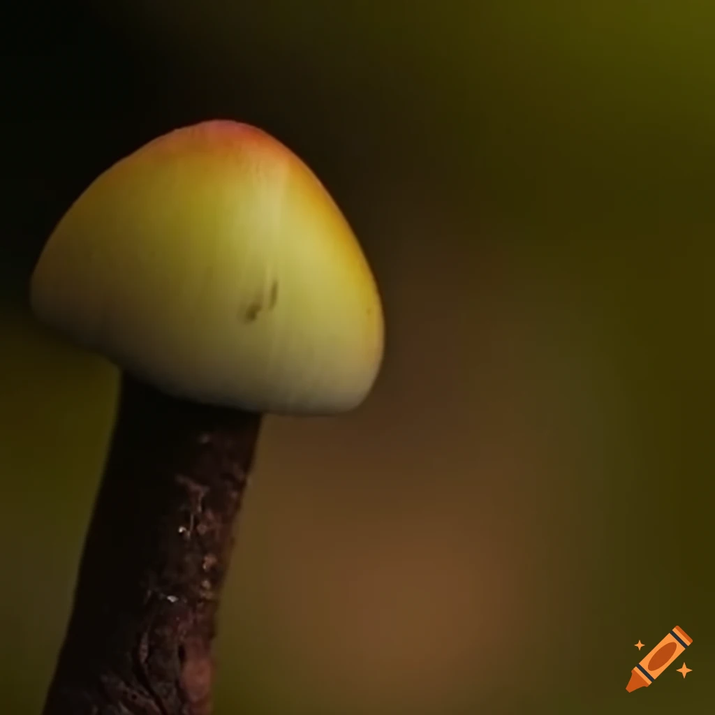 Tree bud in the shape of a mushroom