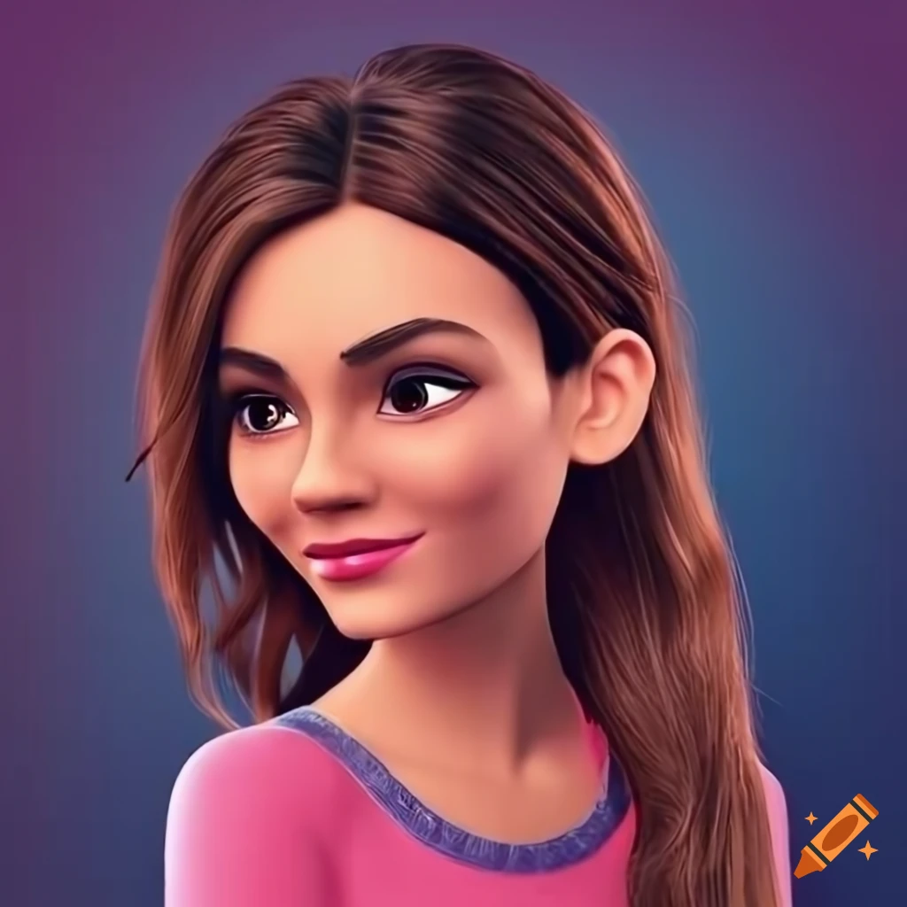 brunette-coder-gamer-girl-in-disney-like-style-on-craiyon