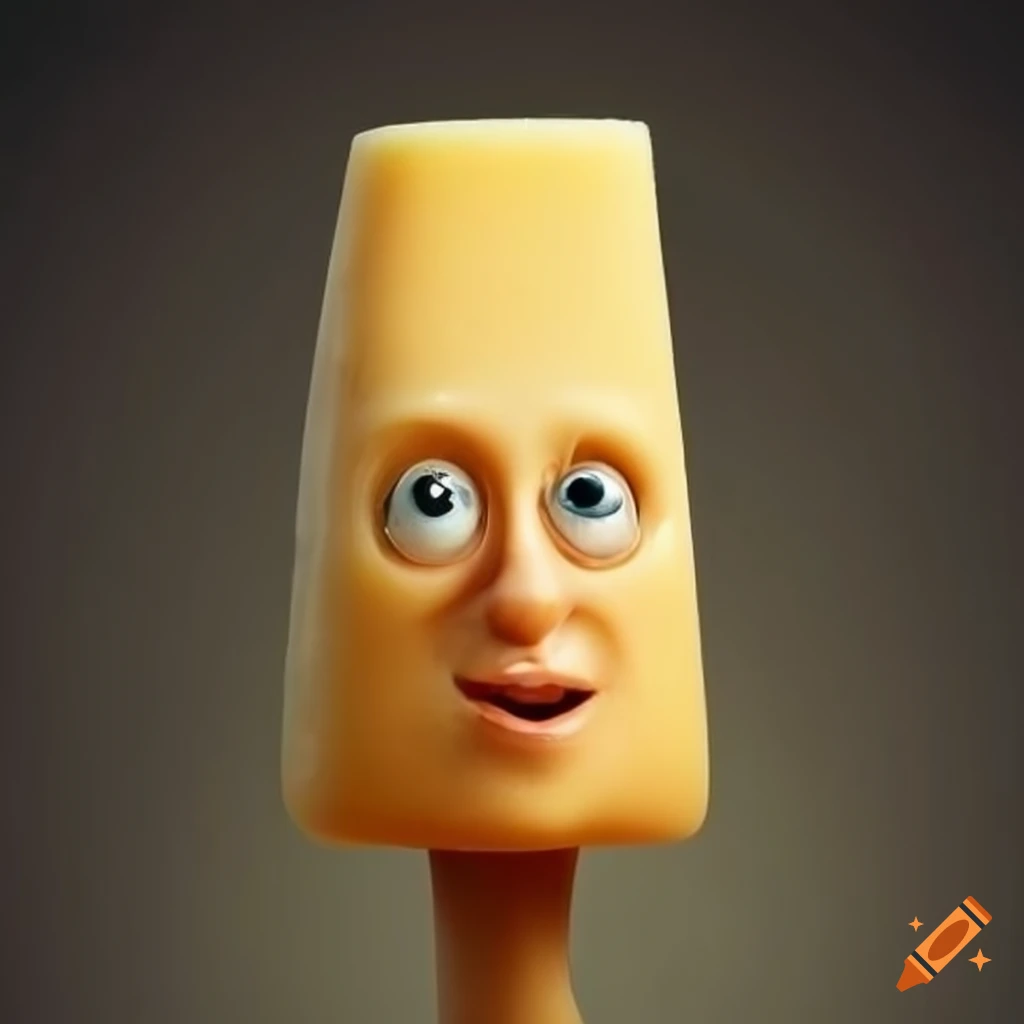 Creative art of cheese person