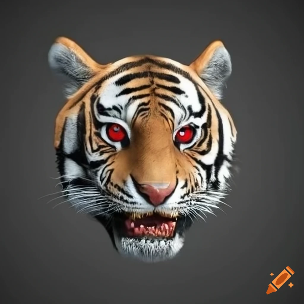 retrato do uma tigre. fechar-se. 3d Renderização. 23187629 Foto de stock no  Vecteezy