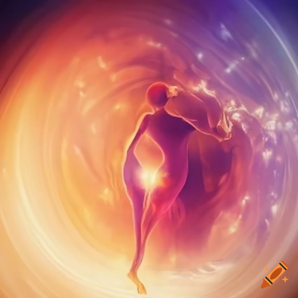 Abstract representation of renunciation and consciousness on Craiyon