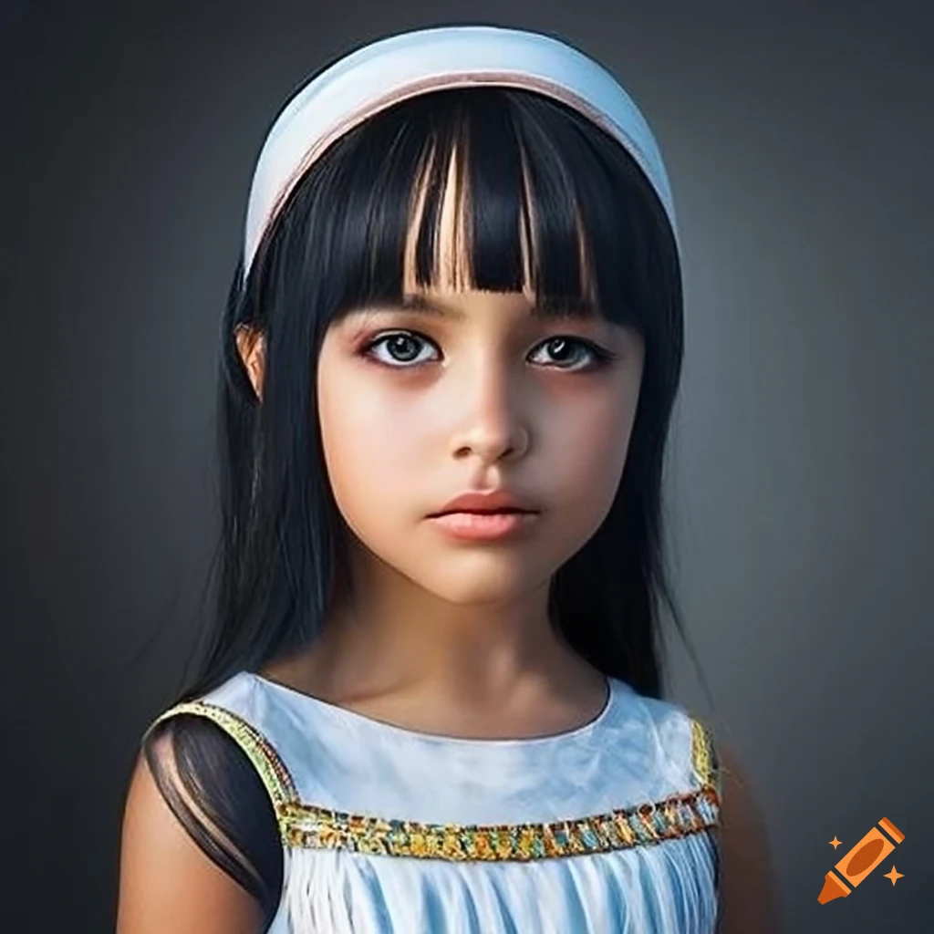 Portrait children girl ,accurate eyes accurate face adorable big