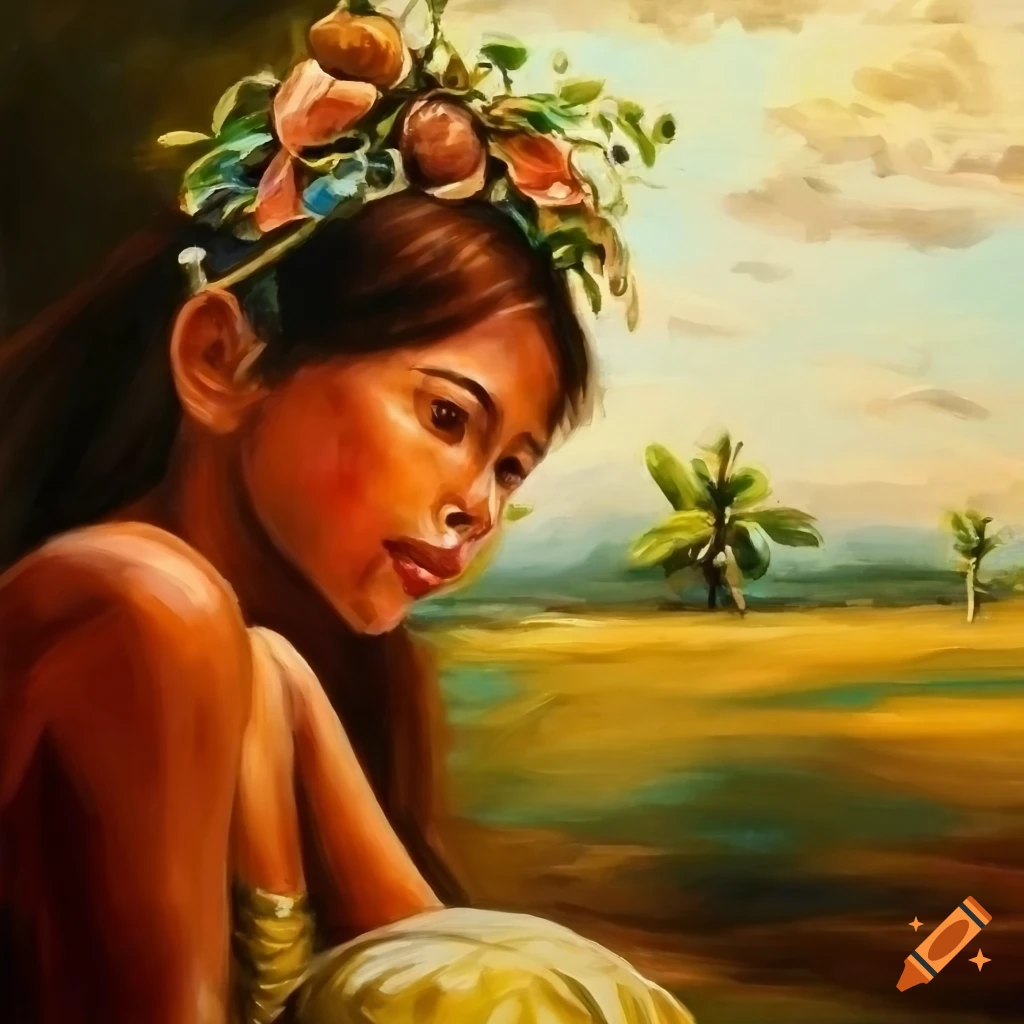 Oil painting inspired by the philippines on Craiyon