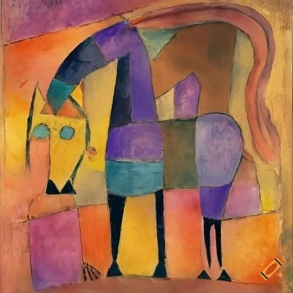 artwork of a girl and a horse in a street