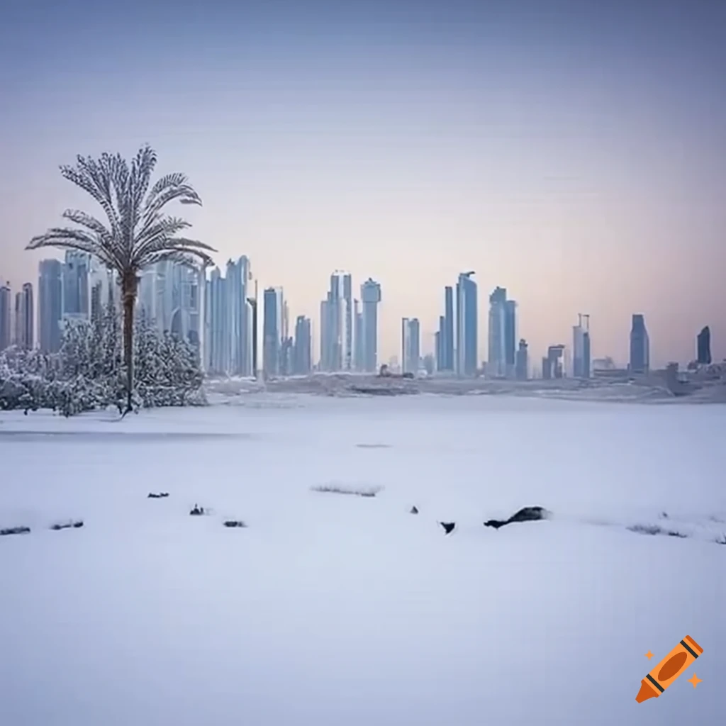 Snowfall in the uae