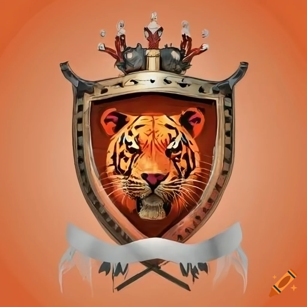 tiger shield with Elgar banner