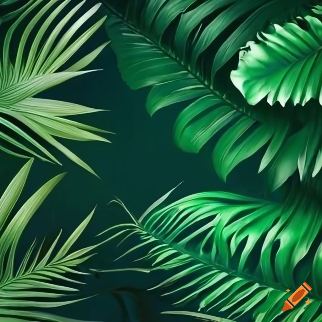tropical vegetation for A4 poster