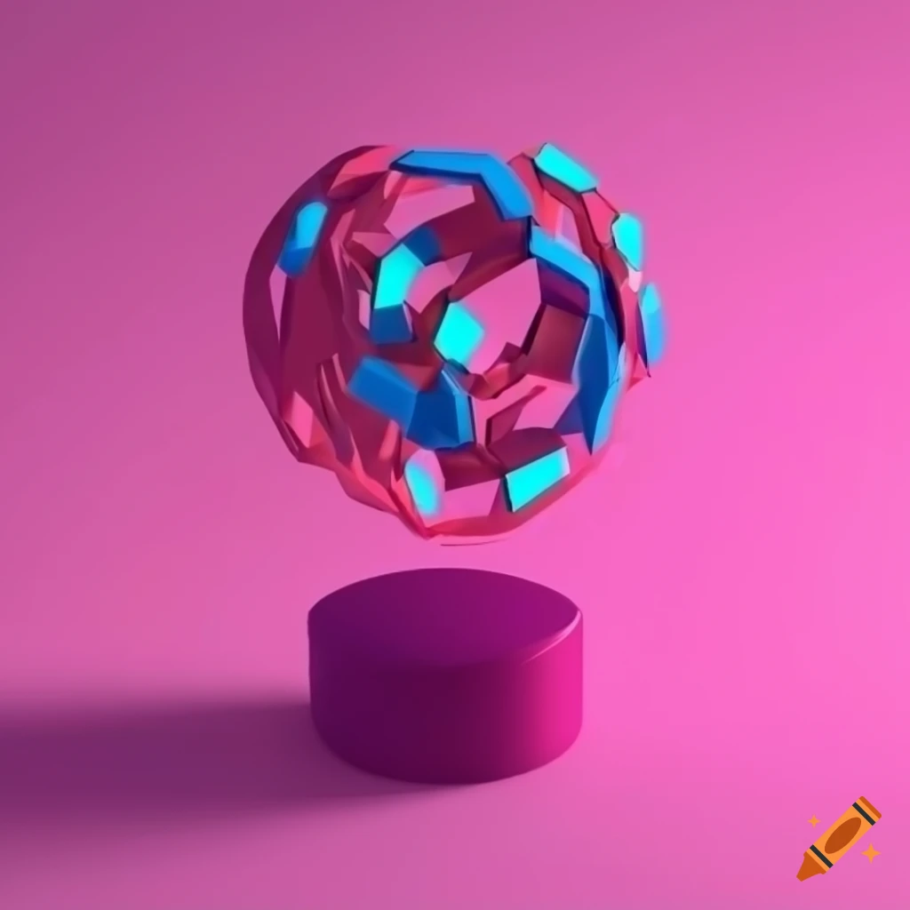 abstract 3d geometric illustration