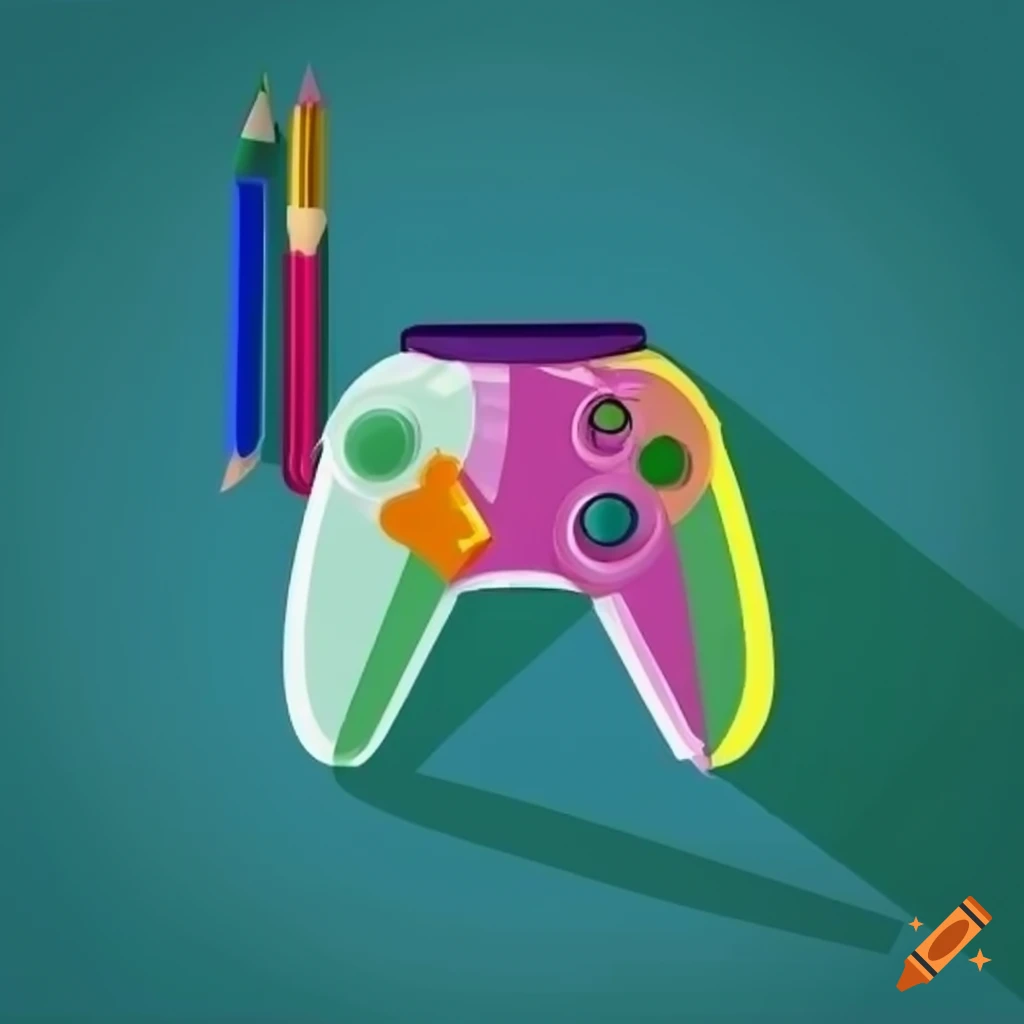 Logo Of A Game Controller And Pencil Combined On Craiyon