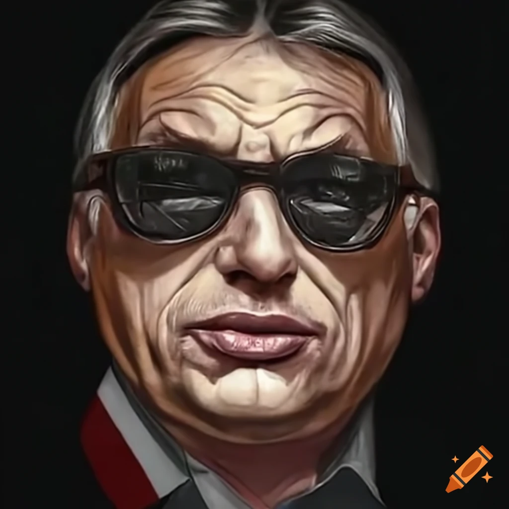 Orban dancing in a night club with sunglasses