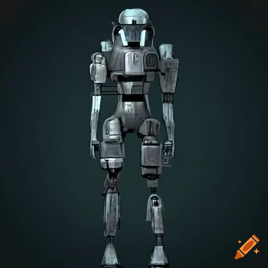full-body image of a 2-1B Surgical Droid in combat armor
