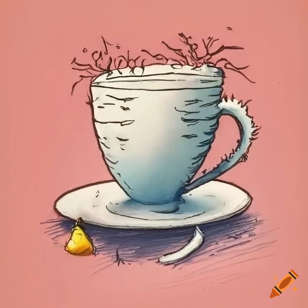coffee mug drawing tumblr