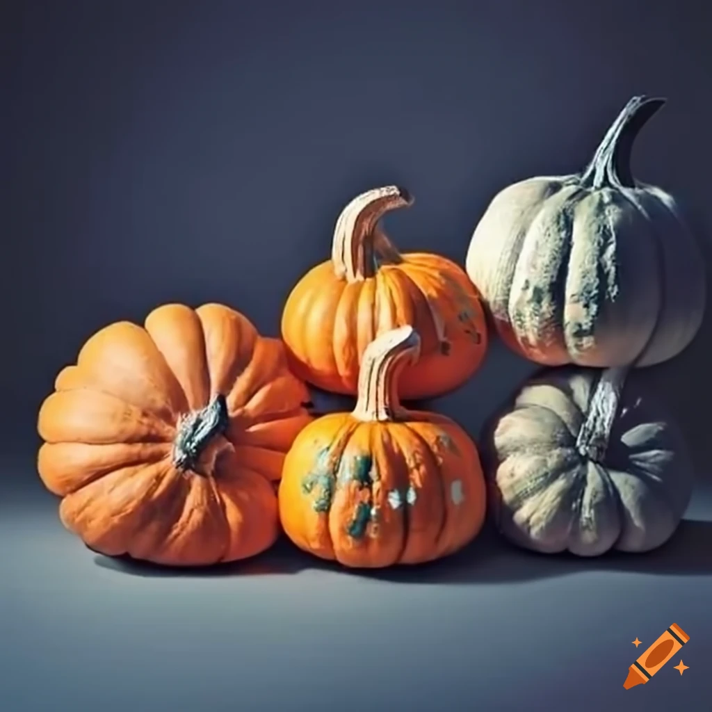 stacked pumpkins in various sizes