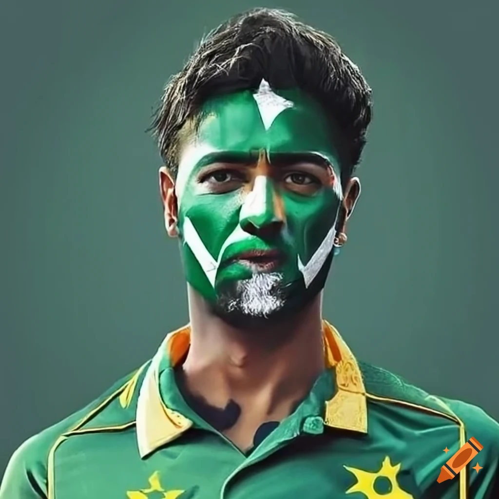 image of a passionate Pakistani cricket fan