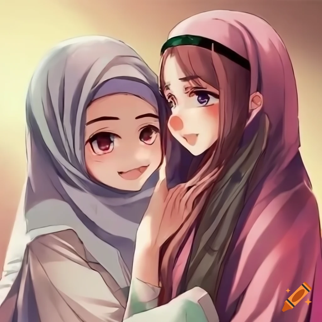 Cute anime girl pictures with hijab💜 part-2 