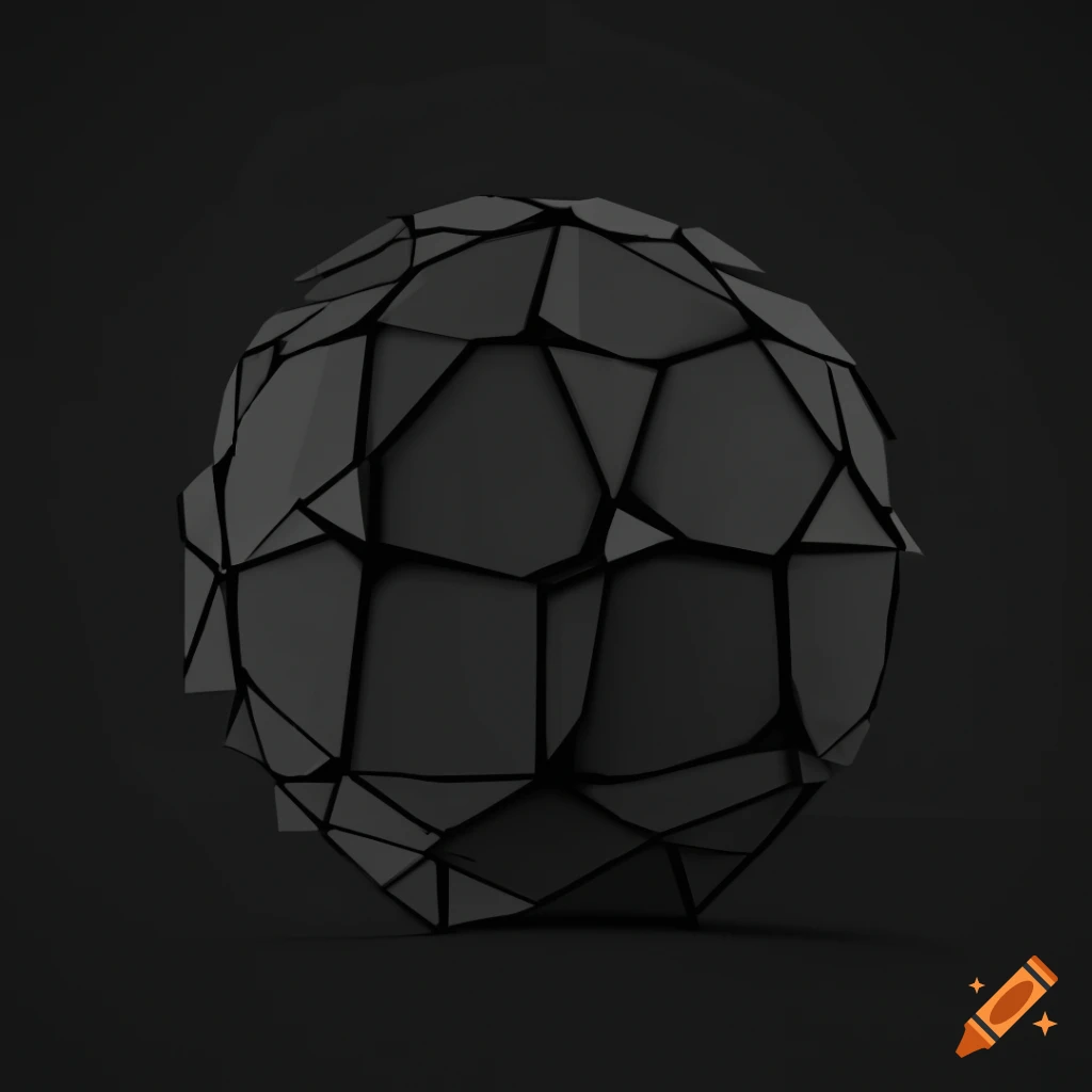 Black and white geometric tessellation artwork on Craiyon