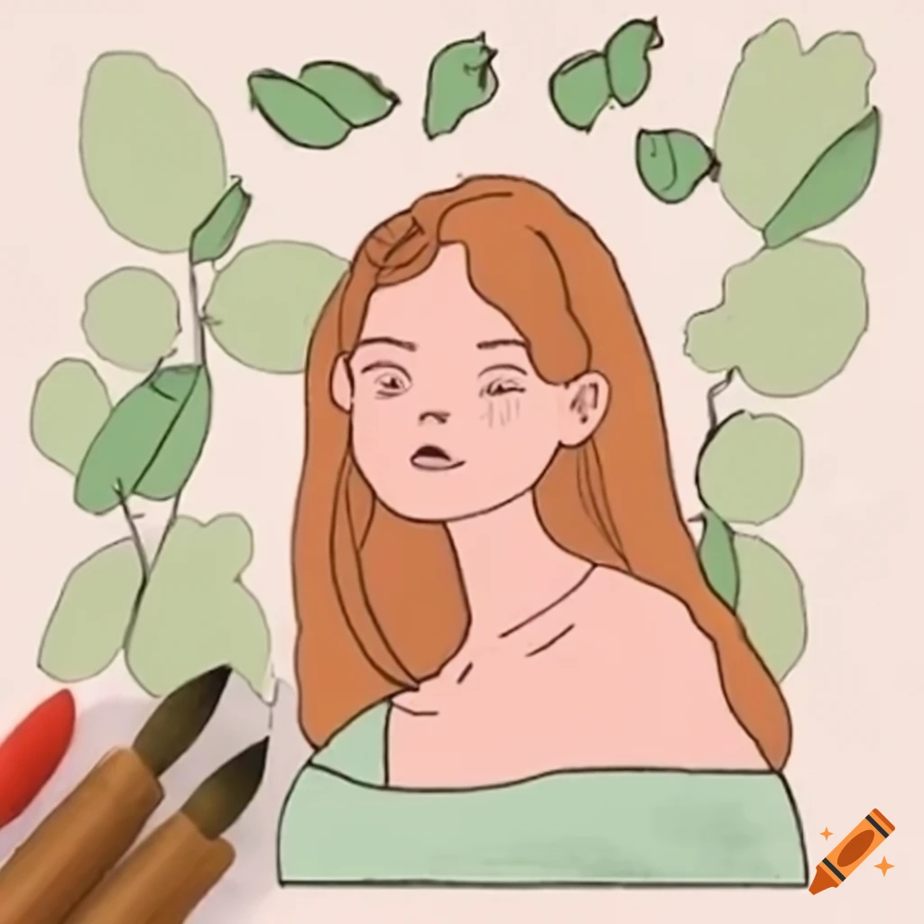 Cottagecore aesthetics illustration