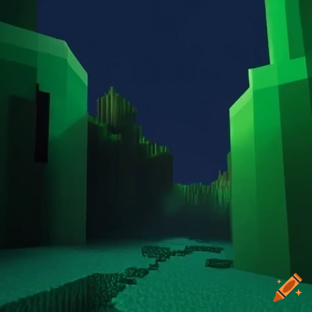 Minecraft inspired Artwork On Craiyon
