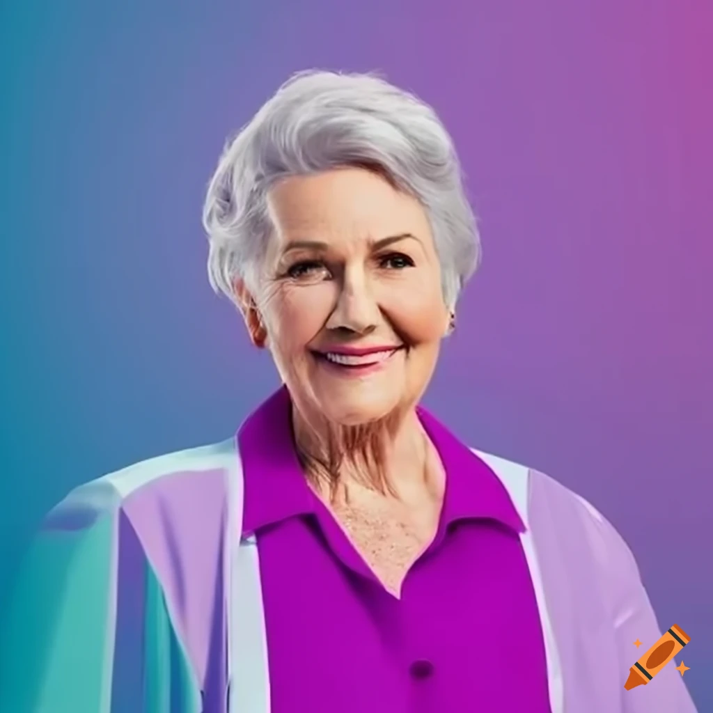advertisement for homecare services with vibrant colors and bold shapes