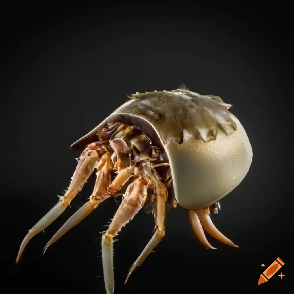 Horseshoe crab with spiderlike legs