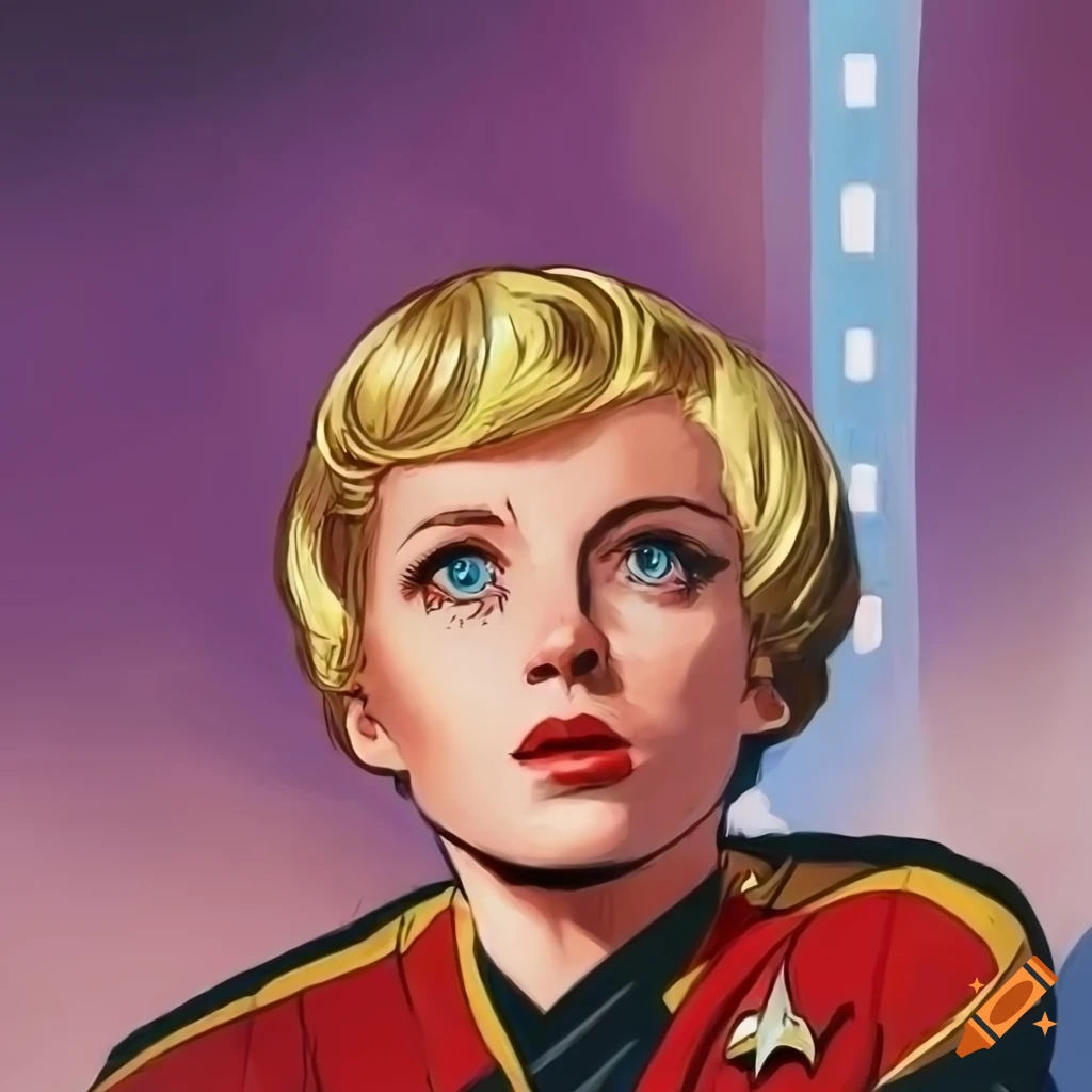 captain-of-starship-enterprise-in-vintage-comic-style