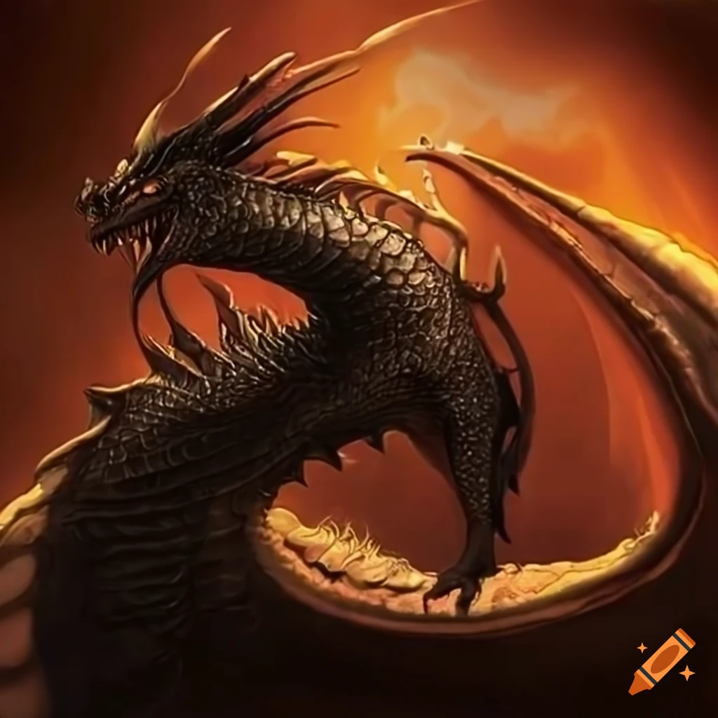 dragon in an oasis