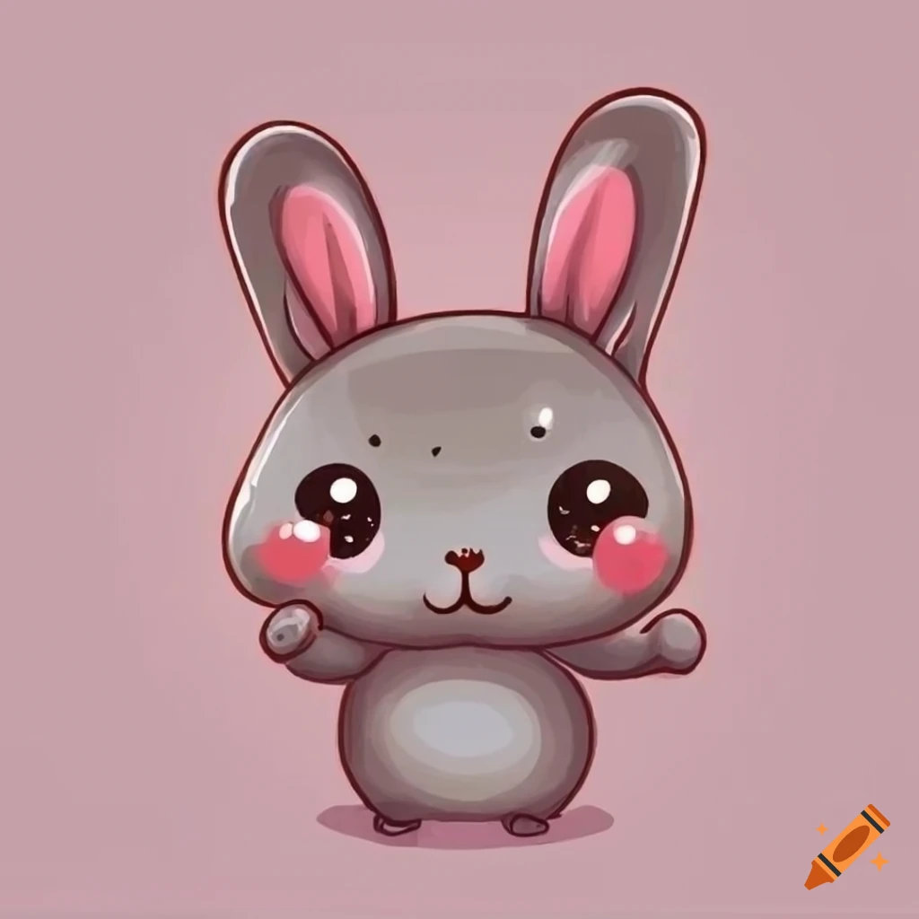Cute bunny artwork in kawaii style on Craiyon