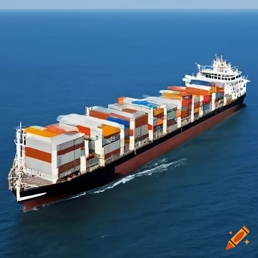 Various types of ships on water on Craiyon