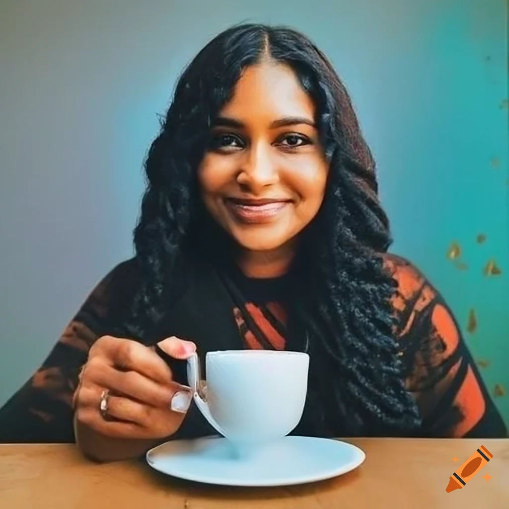 portrait of Anisa Mariska Marabout, a friendly barista at a local coffee place
