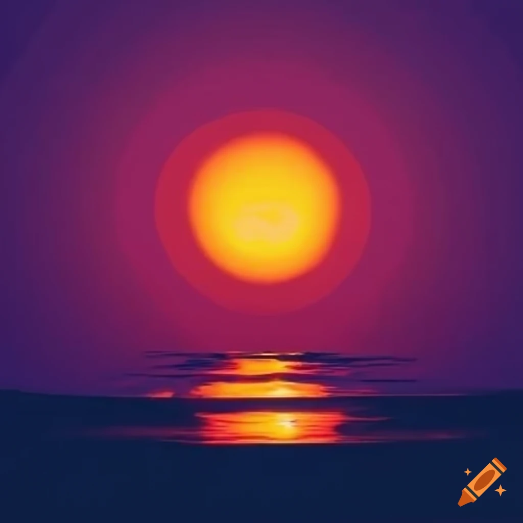 Colorful Sunrise Silhouette On Craiyon