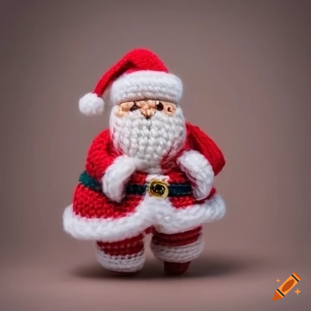 chubby Santa Claus amigurumi