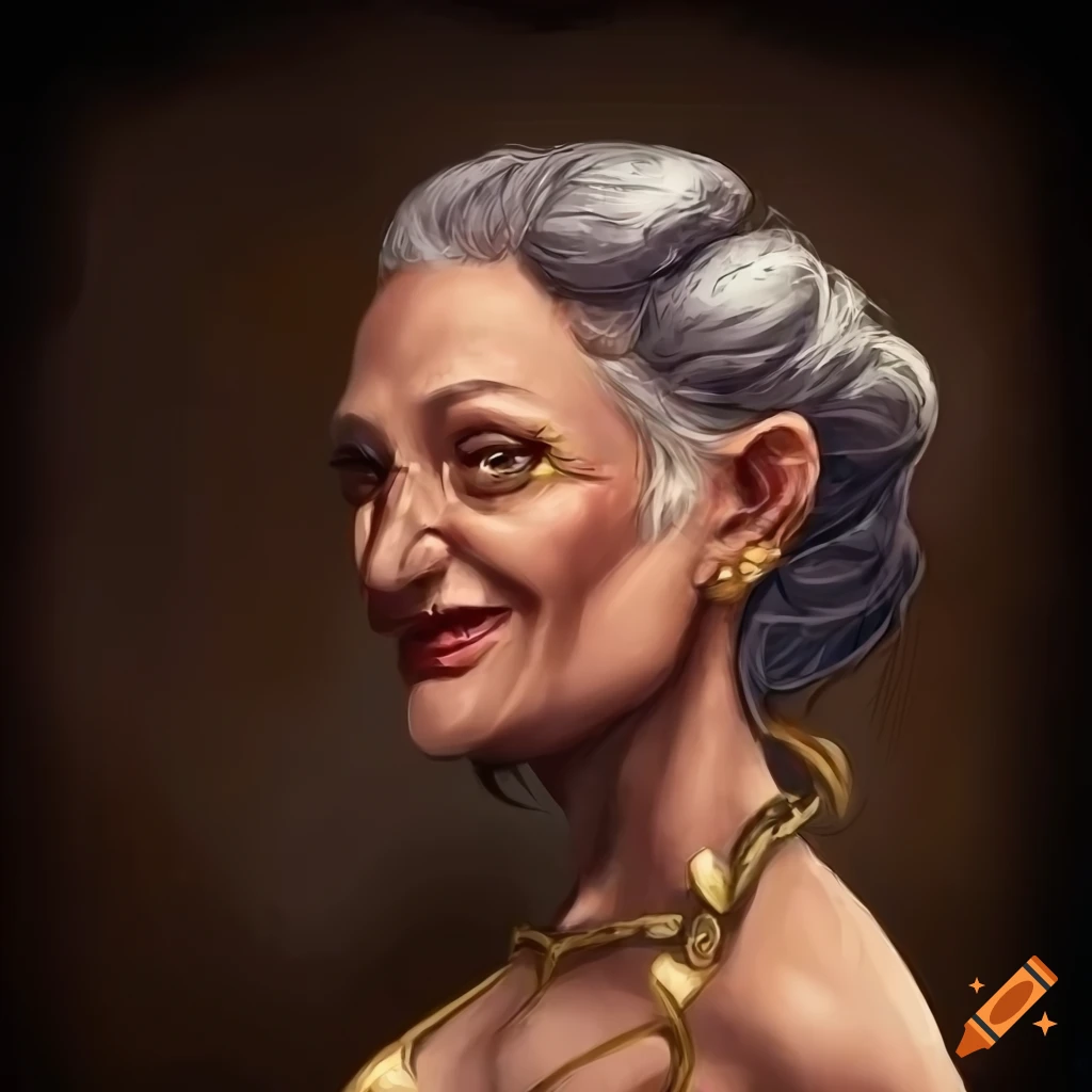 Detailed dnd art of an enchantress with a smile on Craiyon