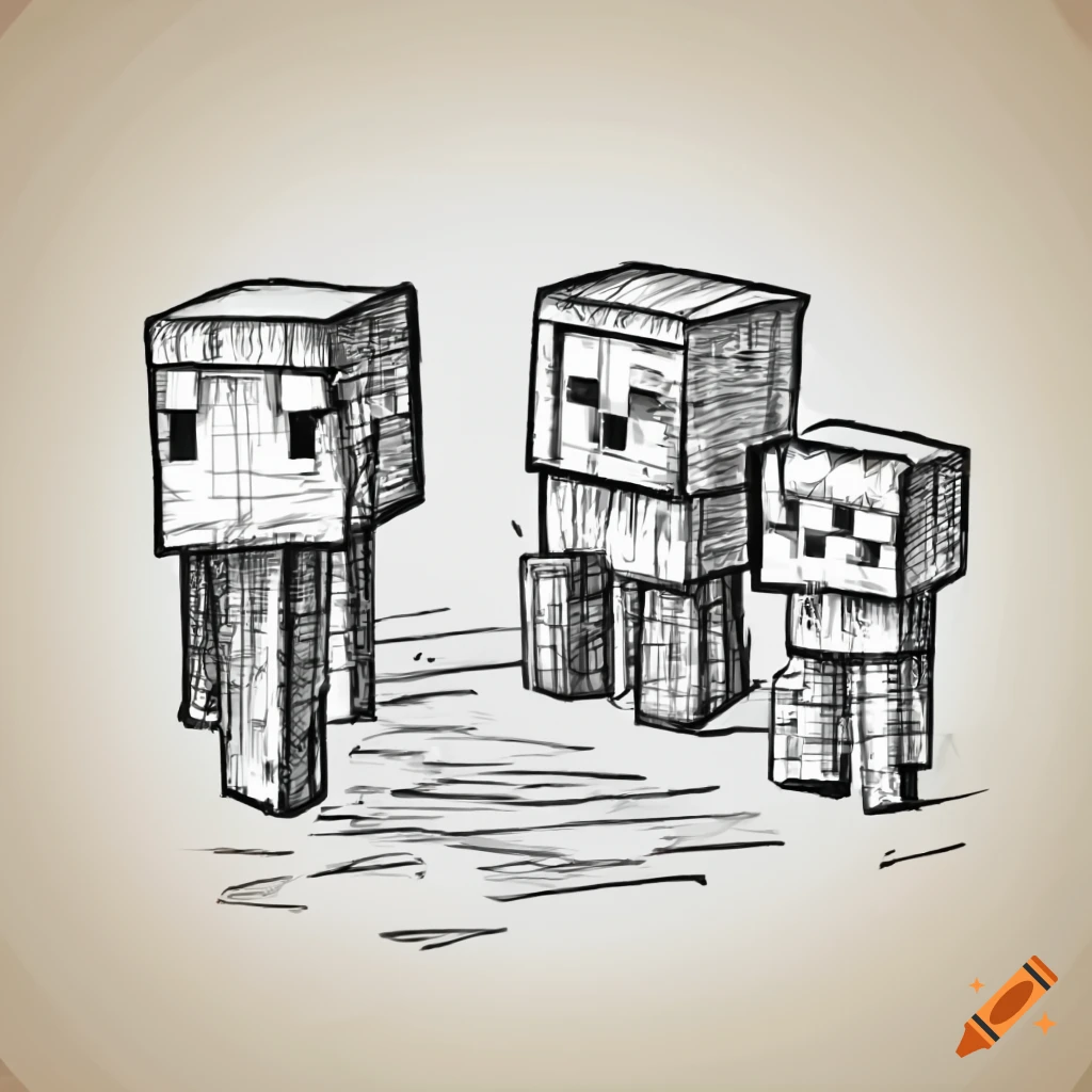 Minecraft Drawings - EASY TO DRAW EVERYTHING