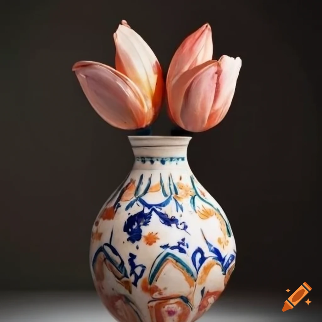 Marrakesh style tulip vase with multiple holes on Craiyon