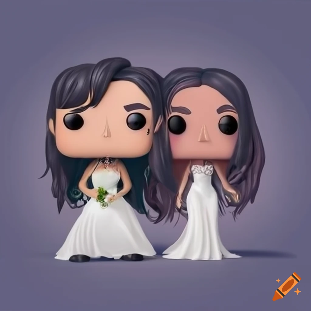 rock couple on their wedding day