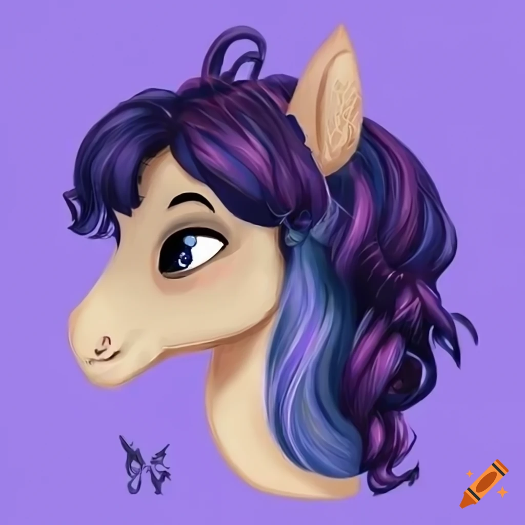 Custom pony avatars created on Craiyon
