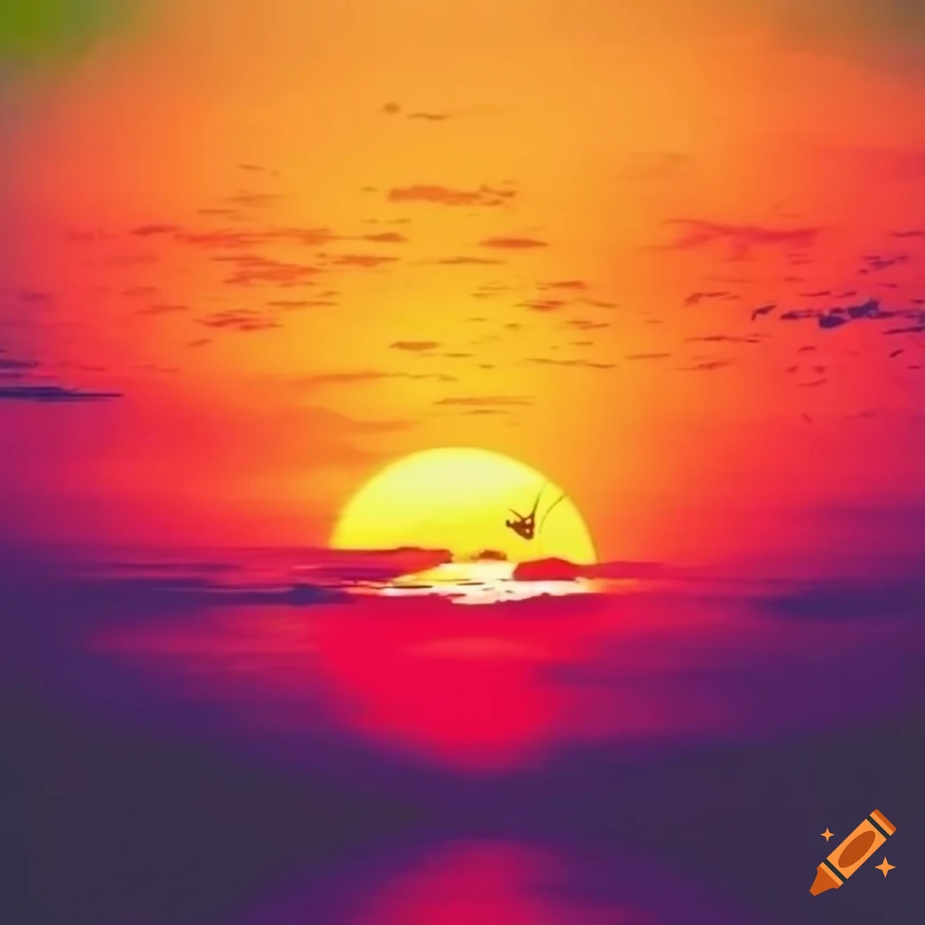 colorful-silhouette-of-a-sunrise