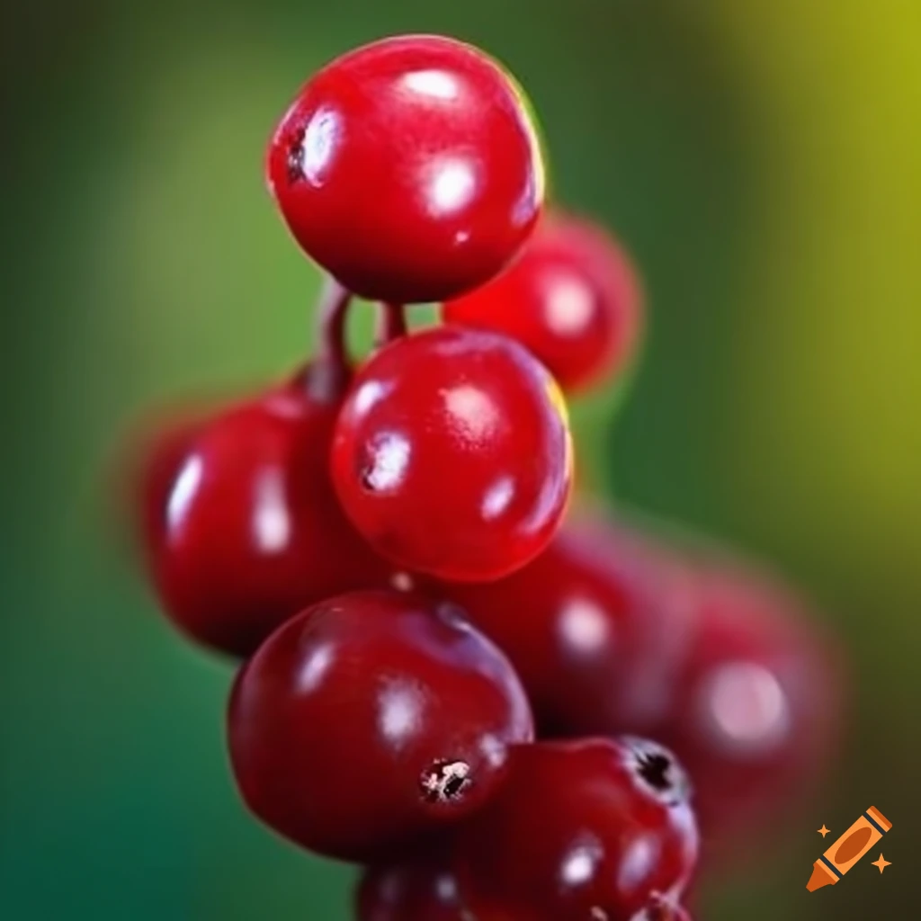 close-up of a ripe redberry