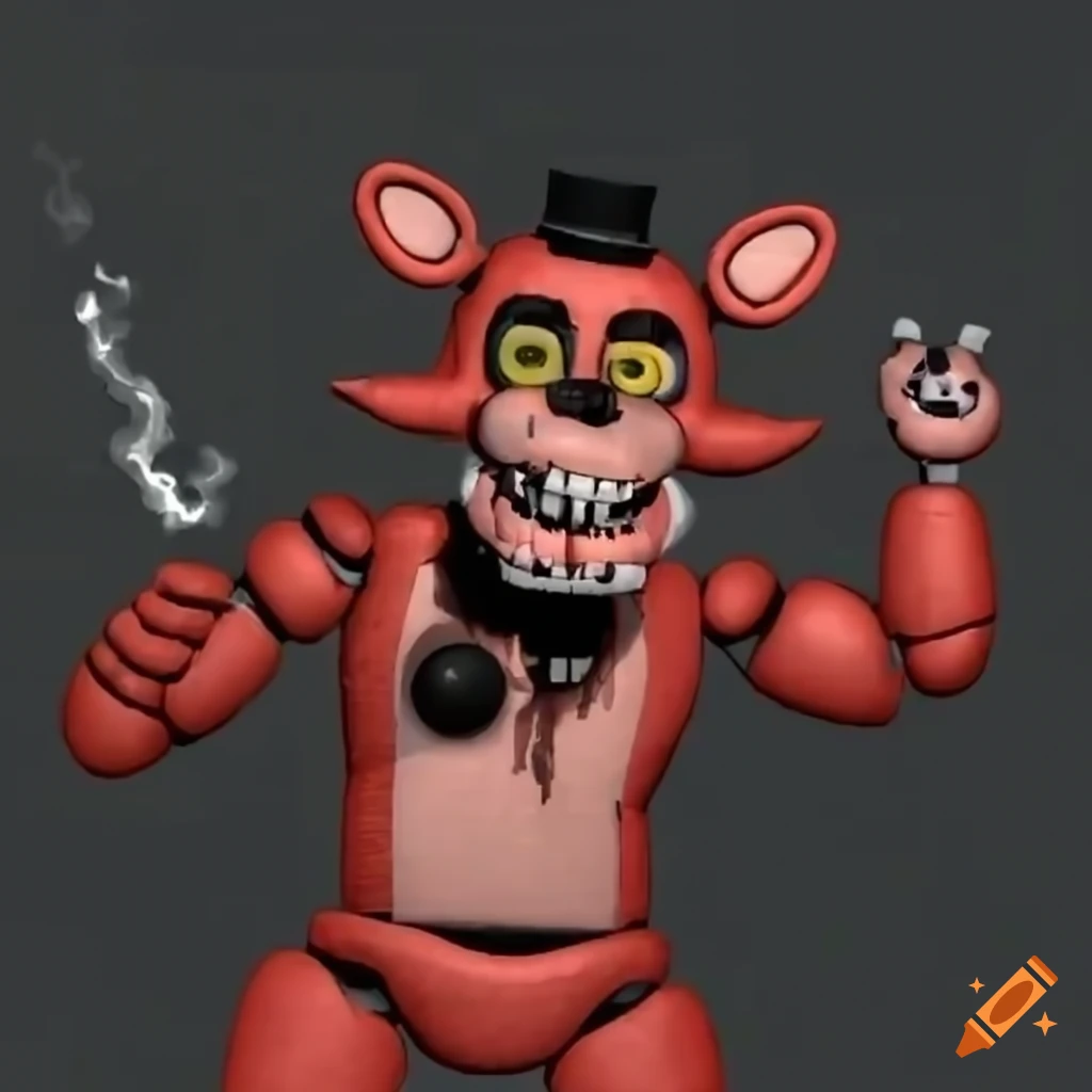 Glamrock foxy fnaf on Craiyon