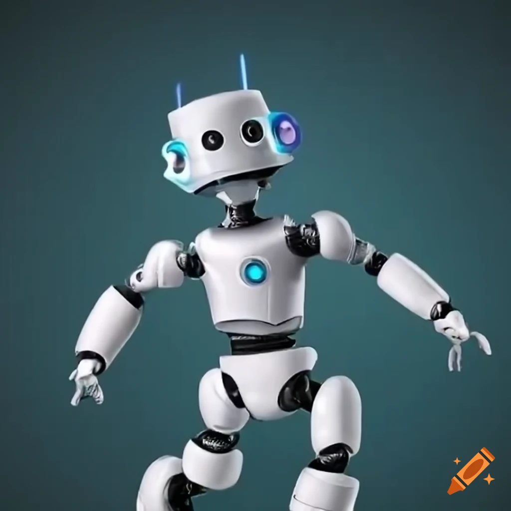 digital art of a dancing robot