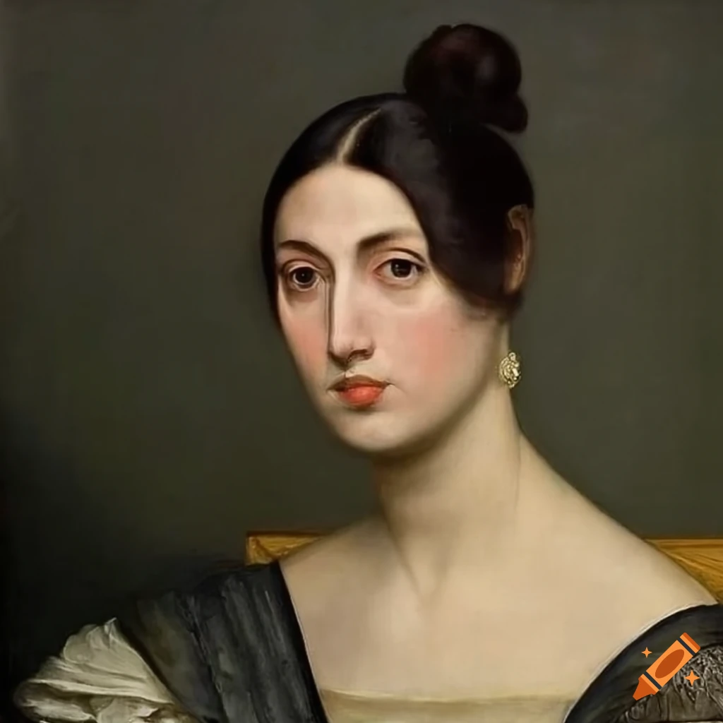 portrait of a young woman by Ingres