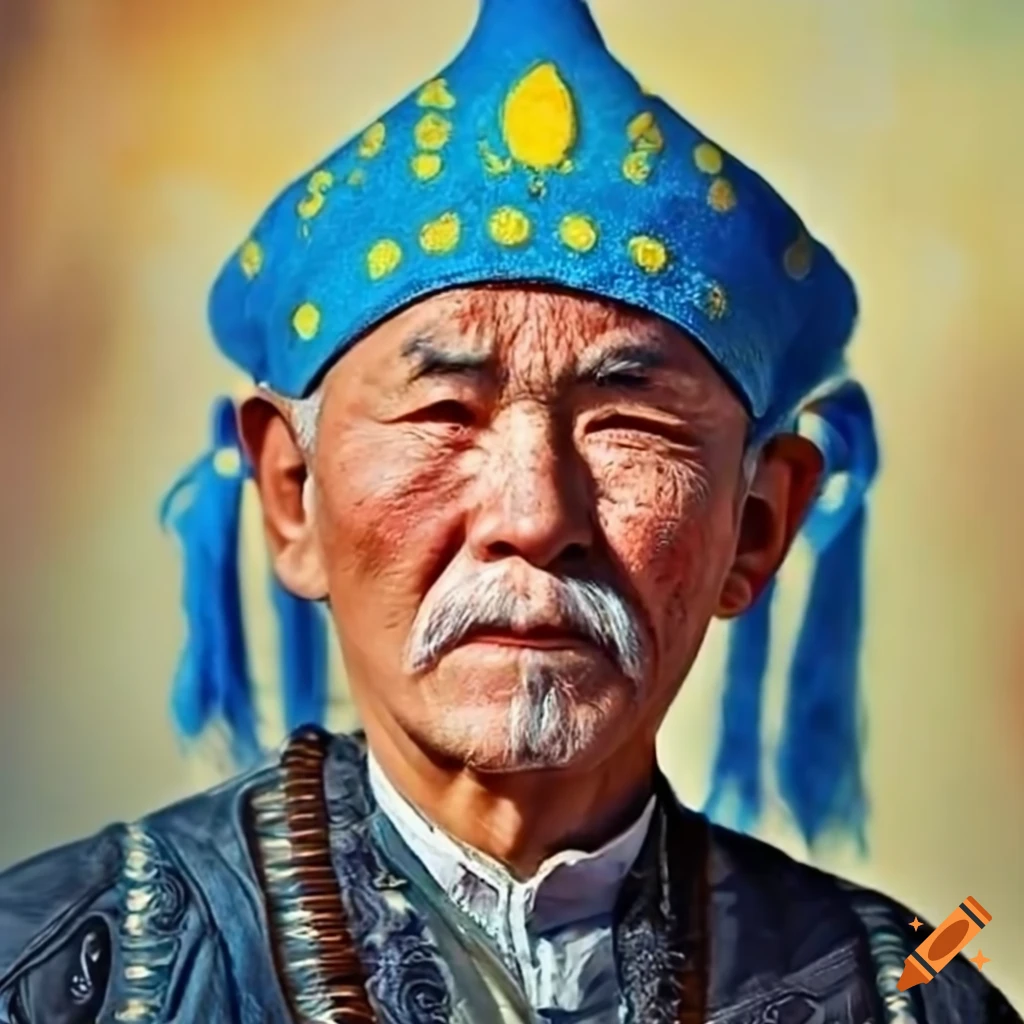 man representing Kazakh culture