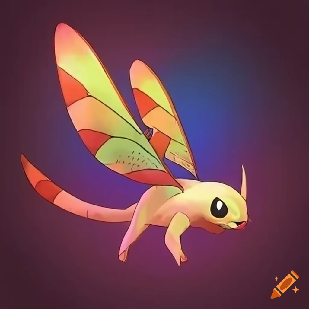 Dragonfly-inspired pokemon artwork on Craiyon