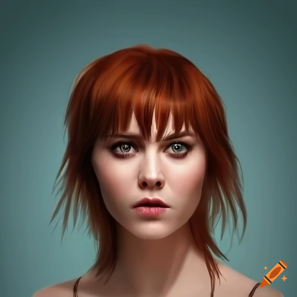 Photorealistic Portrait Of Mary Elizabeth Winstead With Red Hair And Blue Eyes On Craiyon 6961
