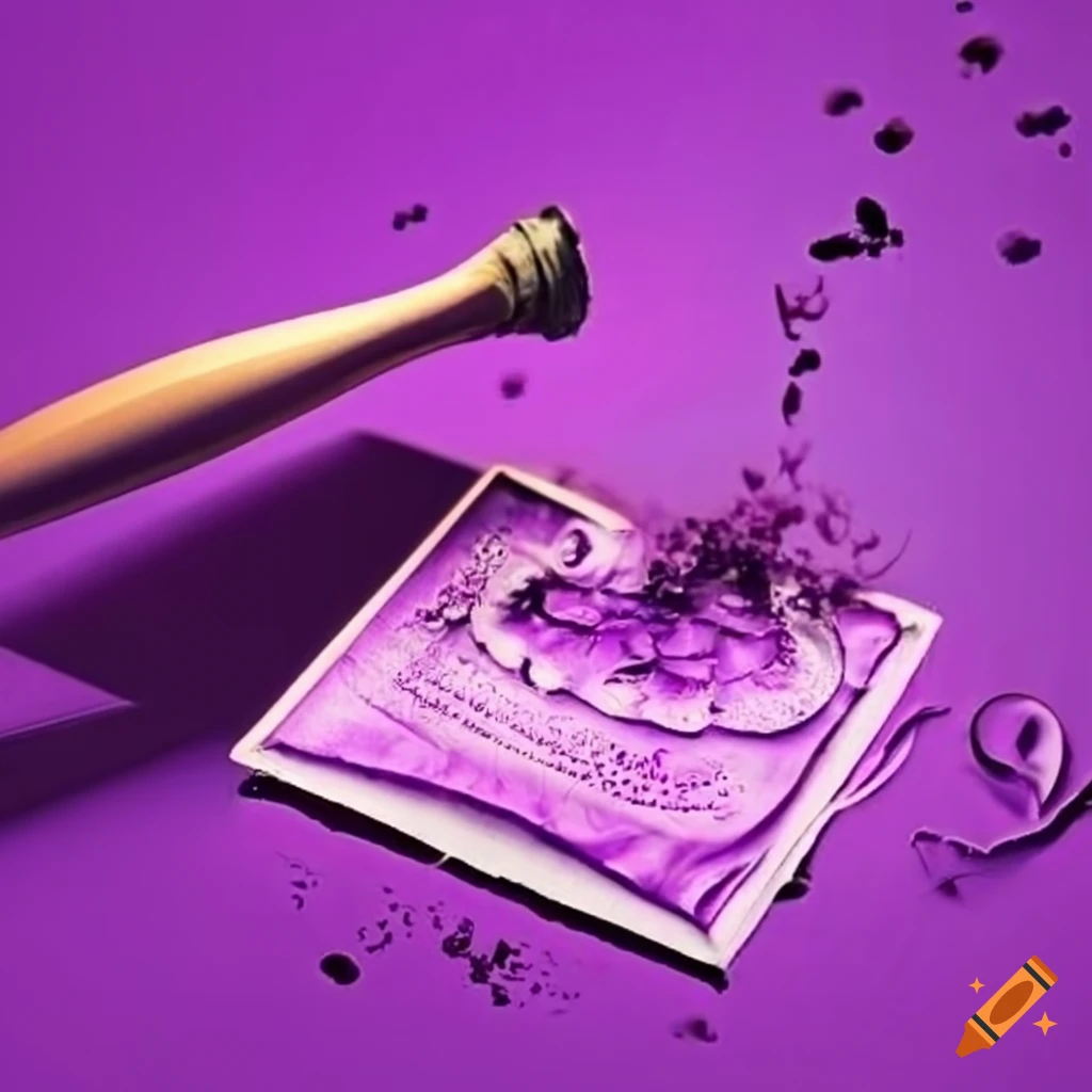 purple stamp