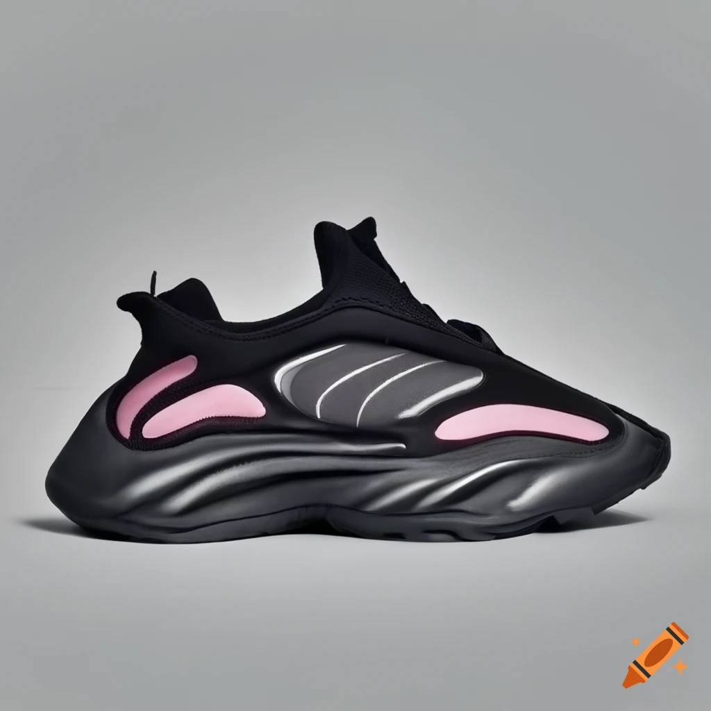 Futuristic alien spaceship slipon yeezy 700 made of dirt bikes on Craiyon